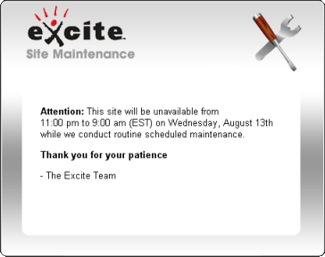 Excite Maintenance